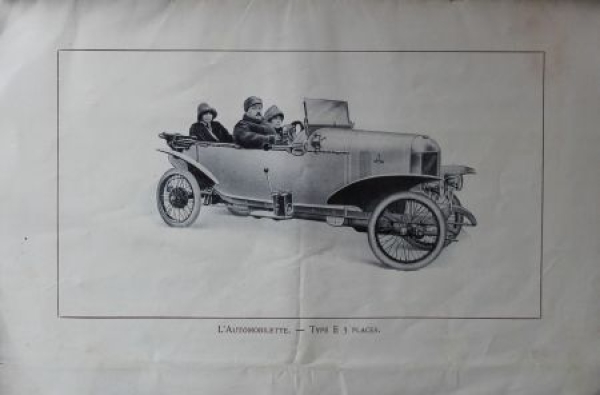 Automobilette Modelprogram 1913 Coignet + Ducruzel Carbrochure (0081)